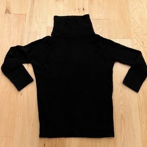 COS boucle wool blend cowl-neck sweater tunic/mini dress